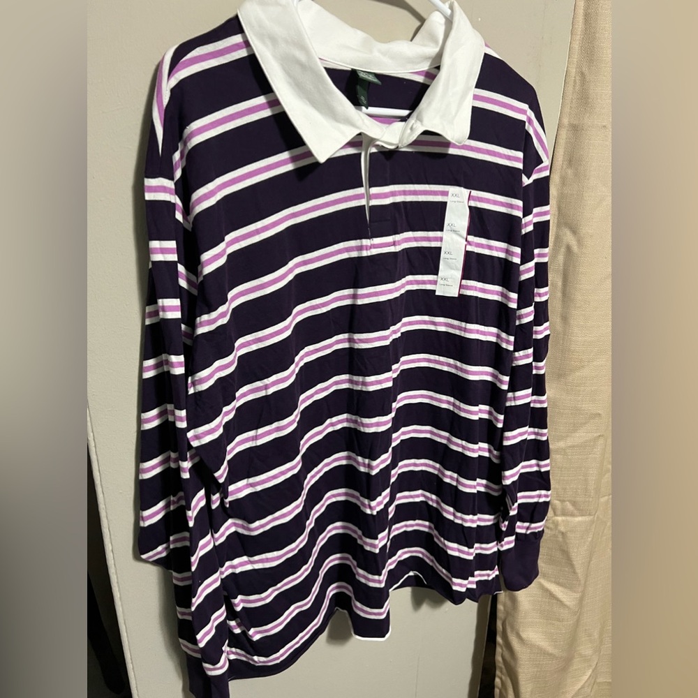 Wild Fable size xxl long sleeve collared button up shirt nwt